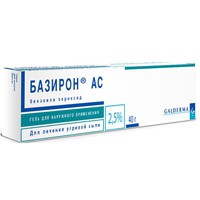 Базирон АС, гель для наружного применения 2.5% 40 г 1 шт